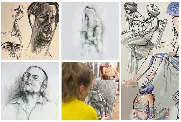 Portré és akt rajzolás oktatása Buapesten